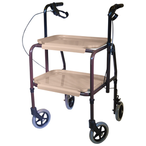 Height Adjustable Kitchen Trolley with Brakes